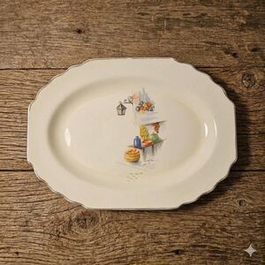 Vintage W.S. George Lido Canarytone Platter